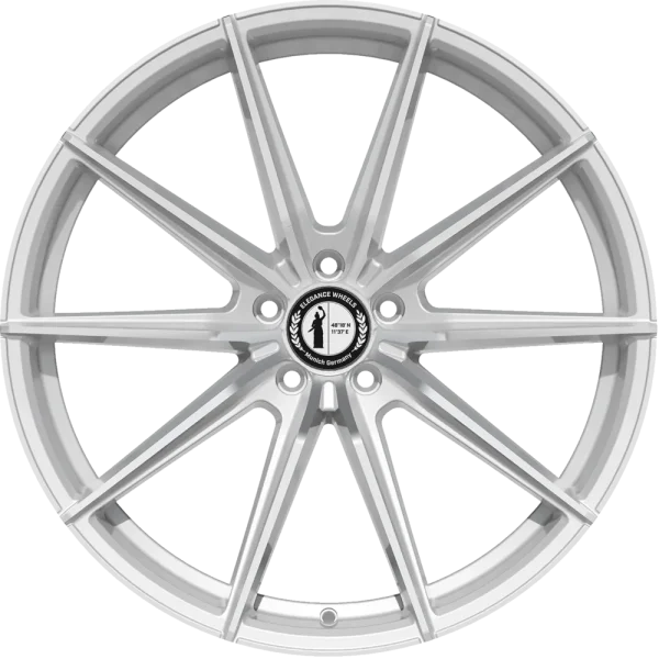 E1 FL Deep Concave 10,0x21 5x112 ET22 Hyper Silver Polished Surface