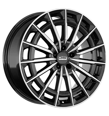 CMS C38 9x19 ET60,2 5x112 66,5 diamond black gloss