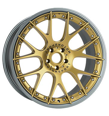 BBS CH-RII Unlimited K2 9,5x20 ET20 5x112 77 racing gold seidenmatt / titan seidenmatt