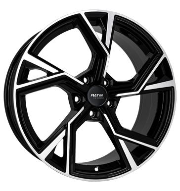 Platin P100 8,5x19 ET30 5x112 66,5 black polished