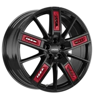 Ronal R67 Red Right 8,5x20 ET30 5x112 76 jetblack