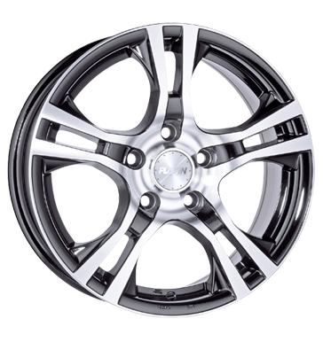 Platin P53 6,5x16 ET31 5x114,3 72,6 schwarz poliert