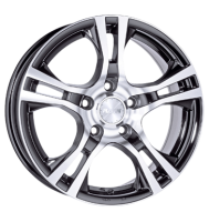 Platin P53 6,5x16 ET31 5x114,3 72,6 schwarz poliert
