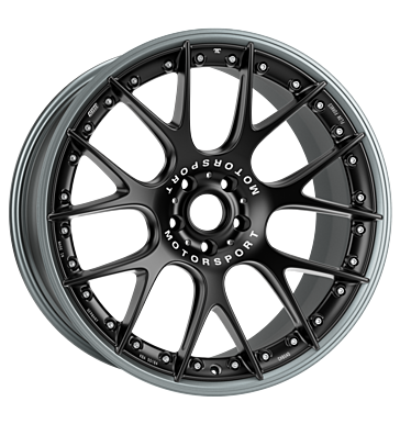 BBS CH-RII Unlimited K1 9,5x20 ET14 5x112 77 schwarz seidenmatt / titan seidenmatt