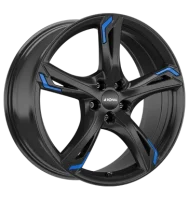 Ronal R62 Blue 8x19 ET45 5x112 76 jetblack blue