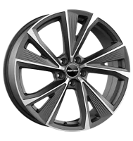 GMP Evento 10x21 ET18 5x112 66,5 matt anthracite diamond