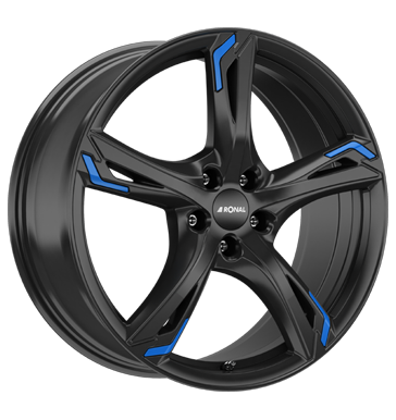 Ronal R62 Blue 8,5x20 ET30 5x112 76 jetblack blue