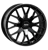Platin P108 8x19 ET38 5x112 66,6 black lip polish