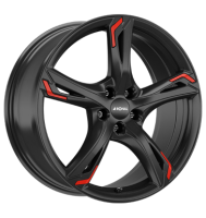 Ronal R62 Red 7,5x17 ET45 5x112 76 jetblack red