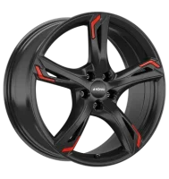 Ronal R62 Red 7,5x17 ET45 5x112 76 jetblack red