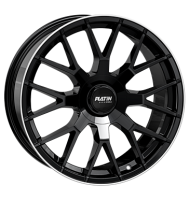 Platin P108 8x19 ET43 5x112 66,6 black lip polish