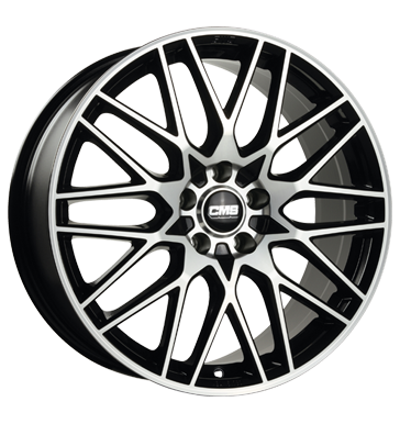 CMS C25 8,5x20 ET34,5 5x112 66,5 diamond black gloss