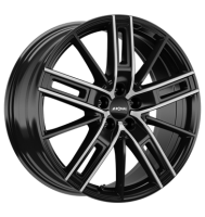 Ronal R67 8x19 ET45 5x112 76 jetblack-frontkopiert