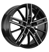 Ronal R67 8x19 ET45 5x112 76 jetblack-frontkopiert