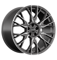 GMP Fender 8x19 ET43 5x112 66,6 matt anthracite diamond