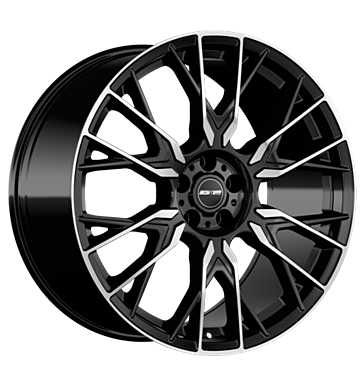 GMP Fender 8x19 ET43 5x112 66,6 black diamond