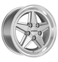 Ronal R9 7x16 ET23 5x112 66,5 silber-hornkopiert
