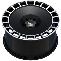 MONOBLOCK PL1 Deep Concave 10,0x20 5x120 ET45 Highgloss Black Polished Elements