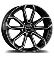 GMP Furiosa 10,5x20 ET19 5x112 66,5 black diamond