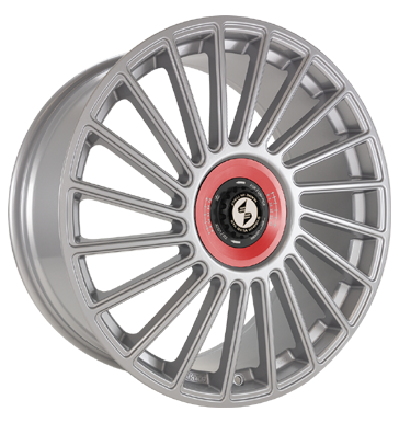 Eta Beta Venti-R ZV 8,5x20 ET28 5x120 72,6 Silver R.Rot/M.Schwarz