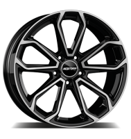 GMP Furiosa 9x22 ET26 5x112 66,5 black diamond