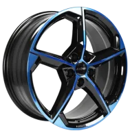 Ronal R66 8,5x20 ET45 5x112 76 jetblack-blue tinted