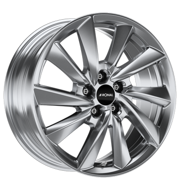 Ronal R70 8,5x18 ET42 5x112 76 platinum silber
