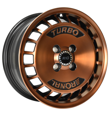 Ronal R10 TURBO 7x15 ET37 4x100 68 copper matt - front diamond cut