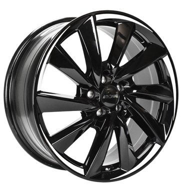 Ronal R70 7,5x18 ET49 5x112 66,5 jetblack white tail