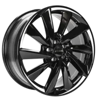 Ronal R70 7,5x18 ET54 5x112 66,5 jetblack white tail