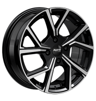 Platin P115 6,5x16 ET37 4x100 60,1 black polished