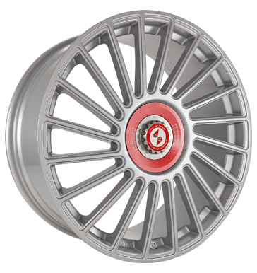 Eta Beta Venti-R ZV 11x21 ET51 5x130 71,55 Silver R.Rot/M.Silber