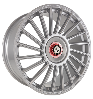 Eta Beta Venti-R ZV 9x21 ET40 5x112 78,1 Silver R.Silber/M.Rot