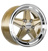 Ronal R9 7x15 ET23 5x112 66,5 racing-gold-hornkopiert
