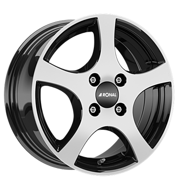 Ronal CA2 6x14 ET30 4x100 57 jetblack frontkopiert