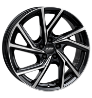 Platin P107 7,5x19 ET49 5x112 66,6 diamant schwarz...