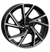 Platin P107 7,5x19 ET49 5x112 66,6 diamant schwarz...