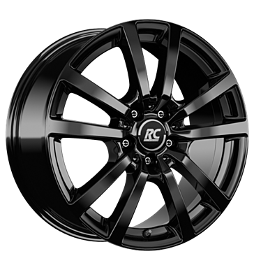 RCDesign RC25 7,5x17 ET44,5 5x127 71,6 schwarz glanz