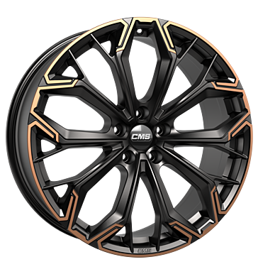 CMS C37 8x18 ET35 5x112 66,5 diamond black copper