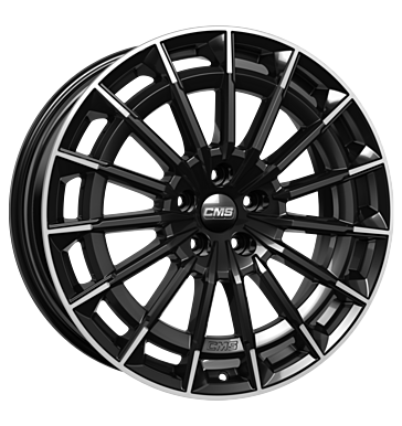 CMS C38 8x19 ET45 5x112 66,5 part diamond black gloss