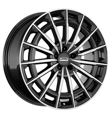 CMS C38 8,5x19 ET38 5x112 57,1 diamond black gloss