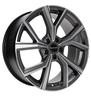 GMP Mentor 7,5x19 ET37 5x112 57,1 matt anthracite diamond