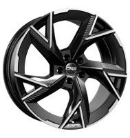CMS C41 8,5x20 ET45 5x130 66,5 part diamond black gloss