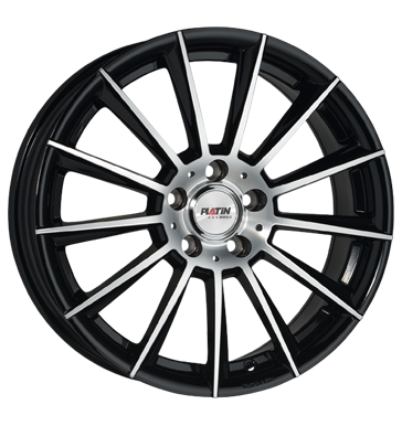 Platin P74 7x17 ET44 5x112 66,6 black polished