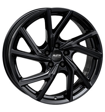Platin P107 7,5x19 ET43,5 5x108 63,4 diamant-schwarz