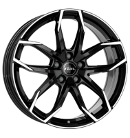 Rial Lucca 8x18 ET45 5x115 70,2 diamant-schwarz frontpoliert