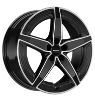 Ronal R72 8,5x20 ET28,1 5x112 66,5 jetblack-frontkopiert