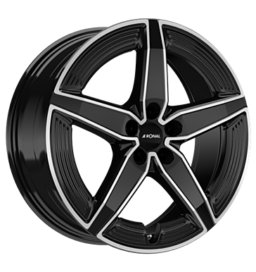 Ronal R72 8x19 ET45,1 5x112 57,06 jetblack-frontkopiert