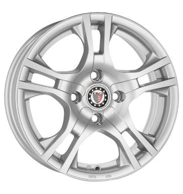 Platin P53 6x15 ET38 4x100 63,4 silber