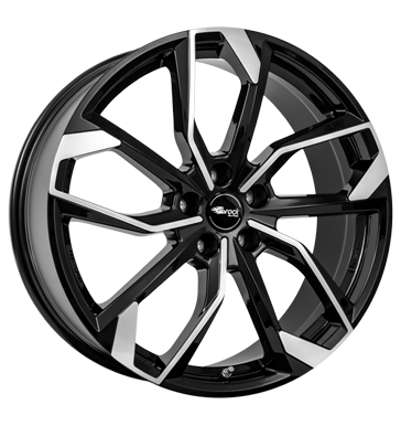 RCDesign RC34 8,5x19 ET47,5 5x112 66,6 schwarz glanz vollpoliert